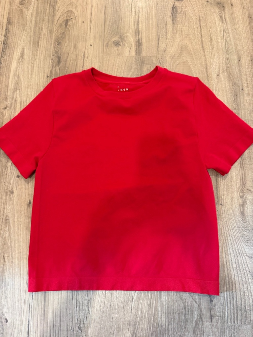Red Crew Neck Top